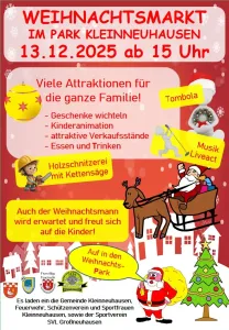 Countdown läuft zum Weihnachtsmarkt im Park in Kleinneuhausen 🎅🧑🎄👼