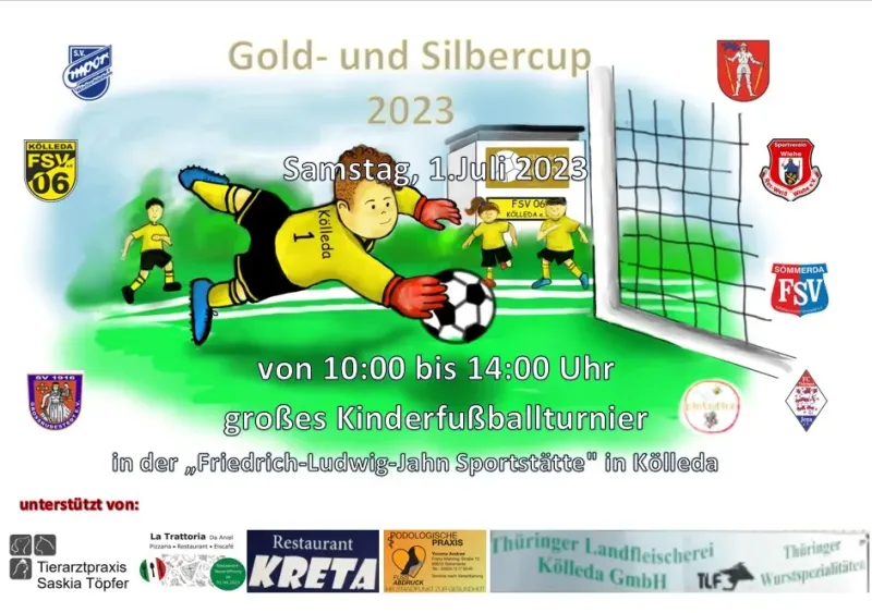 Gold- und Silbercup der F-Junioren am 01. Juli 2023 von 10-14 Uhr