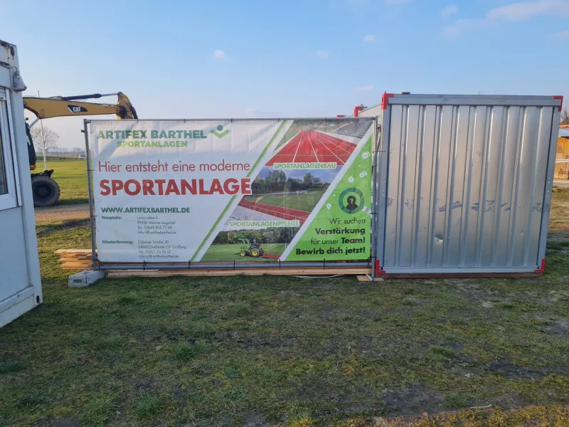 Der Rückbau des Sportparks ist unverkennbar