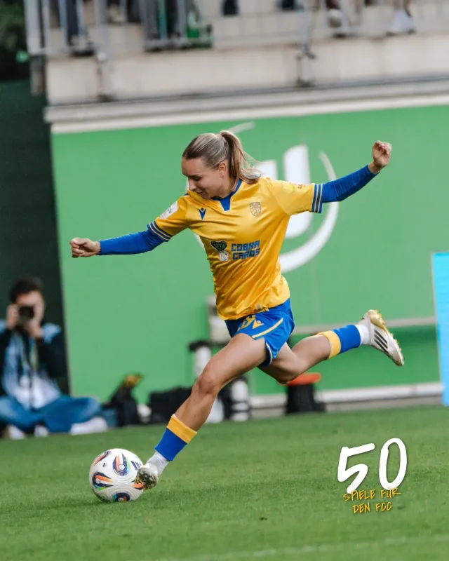 Emily Reske mit 50. Pflichtspieleinsatz + Tor