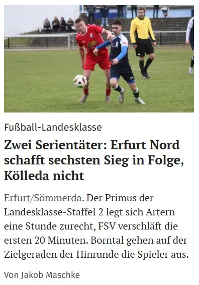 Nachbetrachtung der TA zum vergangenen Spieltag