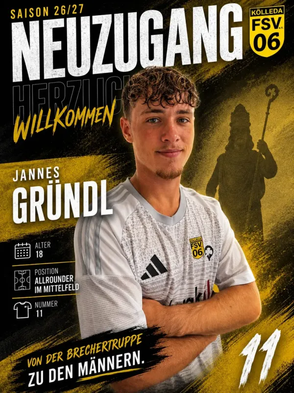 Ein paar Fragen an ....... den Neuzugang Jannes Gründl
