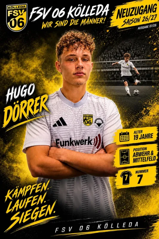 Ein paar Fragen an ....... den Neuzugang Hugo Ben Dörrer