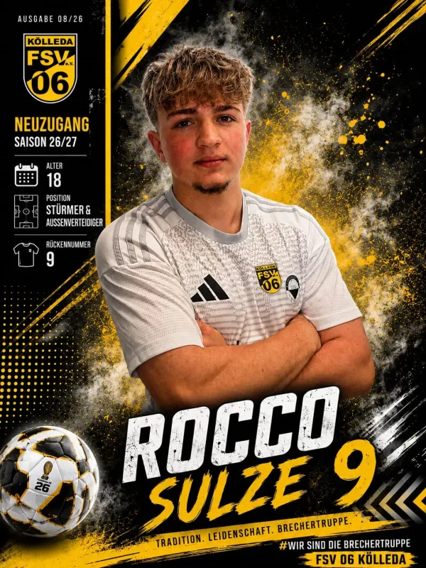Ein paar Fragen an ....... den Neuzugang Rocco Sulze