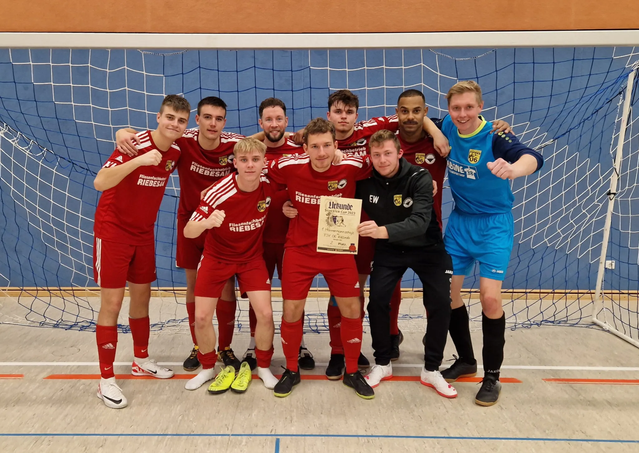 Zweiter Platz beim Silvester-Cup