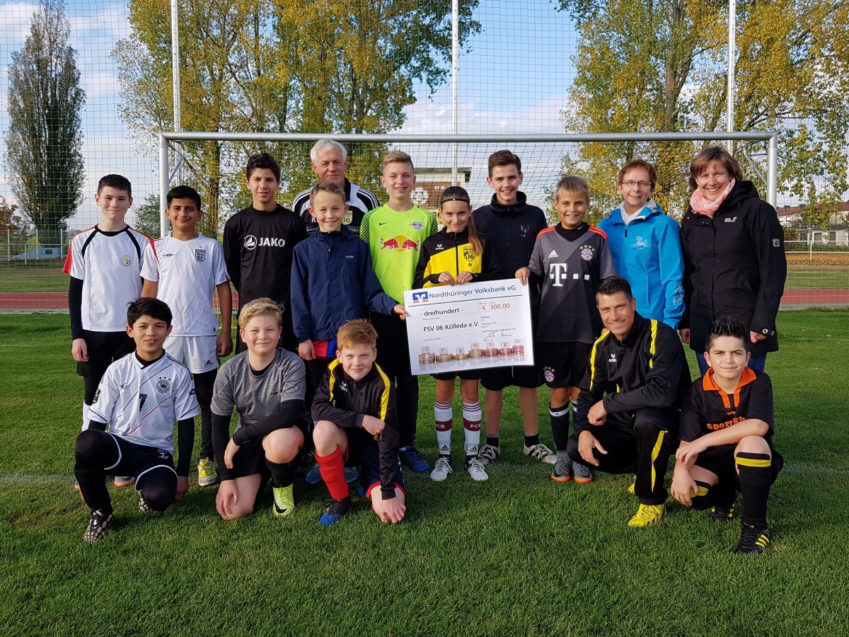 Finanzielle Unterstützung für die Kölledaer D-Junioren