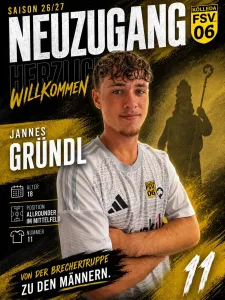 Ein paar Fragen an ....... den Neuzugang Jannes Gründl