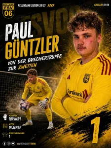 Ein paar Fragen an ....... den Neuzugang Paul Güntzler
